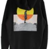 Lisanslı Özel Tasarım Samuray Eskitme Baskılı Kapüşonlu Hoodie Sweatshirt
